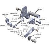 05-0107B Kawasaki Z125 2017-20 Complete Rearset Kit w/ Pedals - STD Shift - Woodcraft Technologies