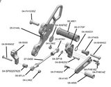 05-0144B 2018-23 Kawasaki Ninja400, 2019-23 Z400, Ninja500 Complete Rearset