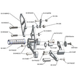 05-0169B Kawasaki Ninja ZX10 2011-2015 Complete Rearset Kit w/ Pedals - GP Shift - Woodcraft Technologies