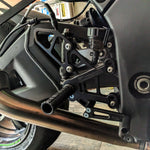 05-0170B Kawasaki Ninja ZX10 2016-2020 Complete Rearset Kit w/ Pedals - STD/GP Shift - Woodcraft Technologies