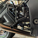 05-0170B Kawasaki Ninja ZX10 2016-2020 Complete Rearset Kit w/ Pedals - STD/GP Shift - Woodcraft Technologies