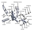 05-0232B Suzuki GSX-8 S/R Complete Std Shift Rearset Kit W/Pedals