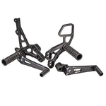 05-0250B Suzuki GSXR600 2011-20 GSXR750 2011-20 GSXR1000 2009-16 GSXR1000SE 2014 Complete Rearset Kit w/ Pedals - STD/GP Shift - Woodcraft Technologies