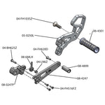 05-0250B Suzuki GSXR600 2011-20 GSXR750 2011-20 GSXR1000 2009-16 GSXR1000SE 2014 Complete Rearset Kit w/ Pedals - STD/GP Shift - Woodcraft Technologies