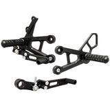 05-0252B Suzuki GSXR1000 2017-2020 GSXR1000R 2017-2020 Complete Rearset Kit w/ Pedals - STD/GP Shift - Woodcraft Technologies