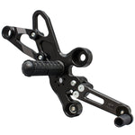 05-0307B Honda Grom  2014-20 Complete Rearset Kit w/ Pedals - STD/GP Shift - Woodcraft Technologies