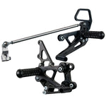 05-0338B Honda CBR600RR 2007-2020 Complete Rearset Kit w/ Pedals - STD/GP Shift - Woodcraft Technologies