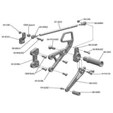 05-0338 Honda CBR600RR 2007-2020 Rearset w/Shift Pedal - Woodcraft Technologies