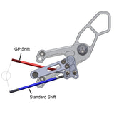 05-0403B Yamaha R3 2015-20 MT03 2018-20 Complete Rearset Kit w/ Pedals - STD Shift - Woodcraft Technologies