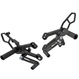 05-0403B Yamaha R3 2015-20 MT03 2018-20 Complete Rearset Kit w/ Pedals - STD Shift - Woodcraft Technologies