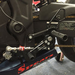 05-0403B Yamaha R3 2015-20 MT03 2018-20 Complete Rearset Kit w/ Pedals - STD Shift - Woodcraft Technologies