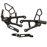 05-0416B Yamaha FZ10 2017 MT10 2018-20  Complete Rearset Kit w/ Pedals - STD/GP Shift - Woodcraft Technologies