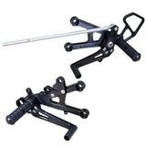 05-0448B Yamaha YZF-R6 2006-2016 Complete Rearset Kit w/ Pedals - STD Shift - Woodcraft Technologies