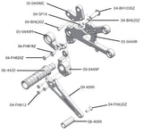 05-0448 Yamaha R6 Rearset - STD Shift w/Shift Pedal