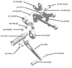 05-0448 Yamaha R6 Rearset - STD Shift w/Shift Pedal