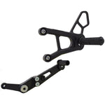 05-0454B Yamaha YZF-R1 2015-20 YZF-R1M 2015-20 YZF-R1S 2015-19 Complete Rearset Kit w/ Pedals - STD/GP Shift - Woodcraft Technologies