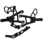 05-0454B Yamaha YZF-R1 2015-20 YZF-R1M 2015-20 YZF-R1S 2015-19 Complete Rearset Kit w/ Pedals - STD/GP Shift - Woodcraft Technologies