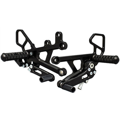 05-0457B Yamaha YZF-R6 2006-20 Complete Rearset Kit w/ Pedals - GP Shift - Woodcraft Technologies