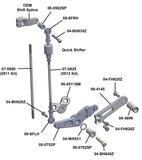 05-0511B Triumph Daytona 675/Street Triple Rearset  - GP Shift w/o QS - RACE ONLY (No Side Stand)