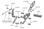 05-0514B Triumph Street 765 Rearsets - STD Shift w/QS