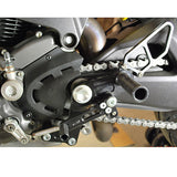 05-0660B Ducati Monster 696 2009-13, 796 2011-13,  1100 2009-10, 1100EVO 2011-13 Complete Rearset w/ Pedals - STD/GP Shift - Woodcraft Technologies