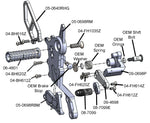 05-0698B Ducati Hypermotard 698 Mono Rearset Kit - STD Shift