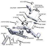 05-0760B Aprilia RS660 Rearset Kit Complete W/Pedals