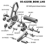 05-4225B Suzuki SV650 Rearset  - STD Shift