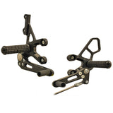 05-4225B Suzuki SV650 - STD Shift  Complete Rearset W/Pedals - Woodcraft Technologies