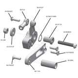 08-5741 Shift Pedal Kit, Aprilia RSV4 2011-16, TounoV4 2011-14, GP for OEM Rearsets - Woodcraft Technologies