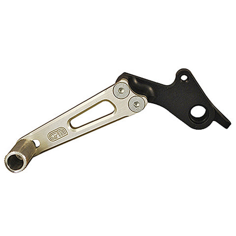 09-0640A Brake Pedal Assembly, Alum. Silver, Ducati 848/1098/1198  (clear anodize) - Woodcraft Technologies