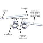 12-0141S Kawasaki Ninja 650R Clipon Assembly (Race Only) - Woodcraft Technologies