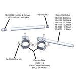 Woodcraft Motorcycle Clip ons for EBR 1190RX 54mm Clamp, 7/8" Bar - Woodcraft Technologies