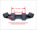 Universal Clipon Adapter Plate with Risers & Bars