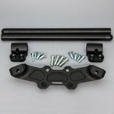 Clipon Adapter Plate w/ XL Black Bars Ducati Monster 696/796/1100 - Woodcraft Technologies