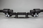 Ducati Monster 1200 '14-16 Front Mount 35mm Eccentric Adapter Plate Assembly, Black Bars - Woodcraft Technologies