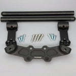 Clipon Adapter Plate w/ XL Black Bars Ducati Monster 696/796/1100 - Woodcraft Technologies