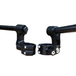 Woodcraft 75mm Side Mount Clipons for Suzuki 1999-20 SV650 41mm Clamp STD Blk Bars - Woodcraft Technologies