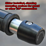 16-2299 Bar End Slider with Guard Mount (Single Side) OEM BARS Suzuki GSXR/SV, Kawasaki Z125 - Woodcraft Technologies