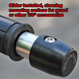 16-2299 Bar End Slider with Guard Mount (Single Side) OEM BARS Suzuki GSXR/SV, Kawasaki Z125 - Woodcraft Technologies