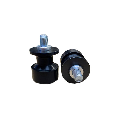 27-1000C 10mm Swingarm Black Aluminum Spool Sliders - Coarse Thread