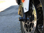 45-0500F Front Axle Slider Kit, Triumph 675 2005-17, Street Triple - Woodcraft Technologies