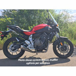 Hindle Evo Megaphone Yamaha FZ07 2015-17, Yamaha MT07 2018-20, Yamaha XSR700 2018-20 - Woodcraft Technologies